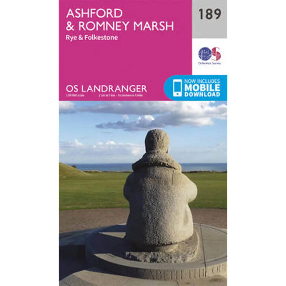 Ashford & Romney Marsh, Rye & Folkestone - Ordnance Survey